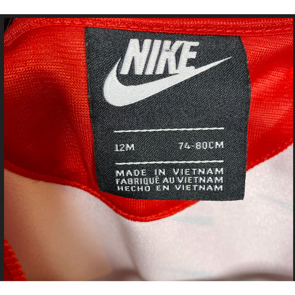 Nike Toddler Red Sweat Top 12 Month - Picture 3 of 6